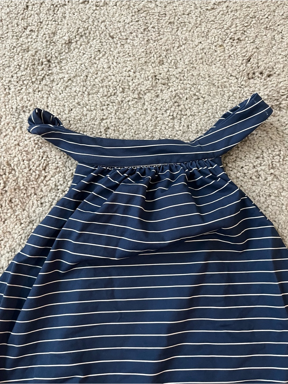 Boys + Arrows Navy and White Striped Bikini Set - Picture 3 of 6